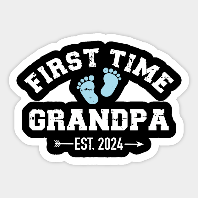 First time grandpa 2024 for grandfather to be Grandpa 2024 Sticker